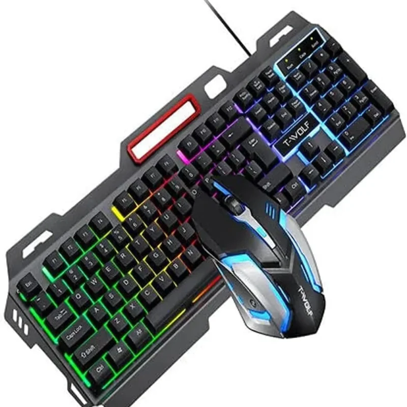 مجموعة كيبورد و ماوس الألعاب بإضاءة خلفية RGB